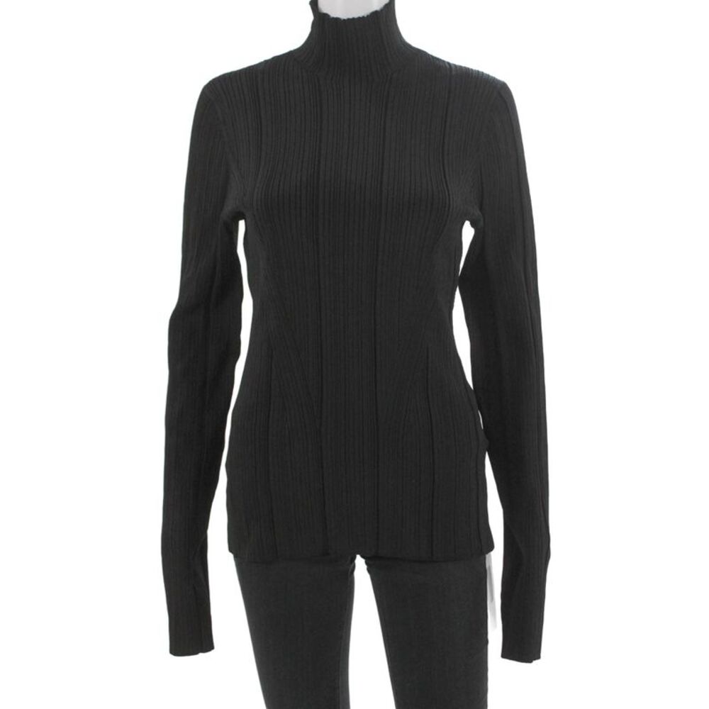 Galvan London Womens Turtleneck Pullover Sweater Black Long Sleeve Size XL